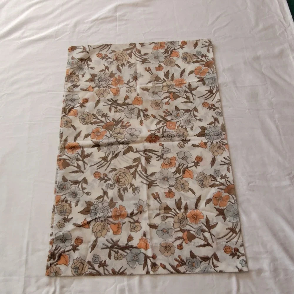 Sears Roebuck Renfrew Hall Perma Prest Percale Twin Sheet Set & Pillowcase Retro